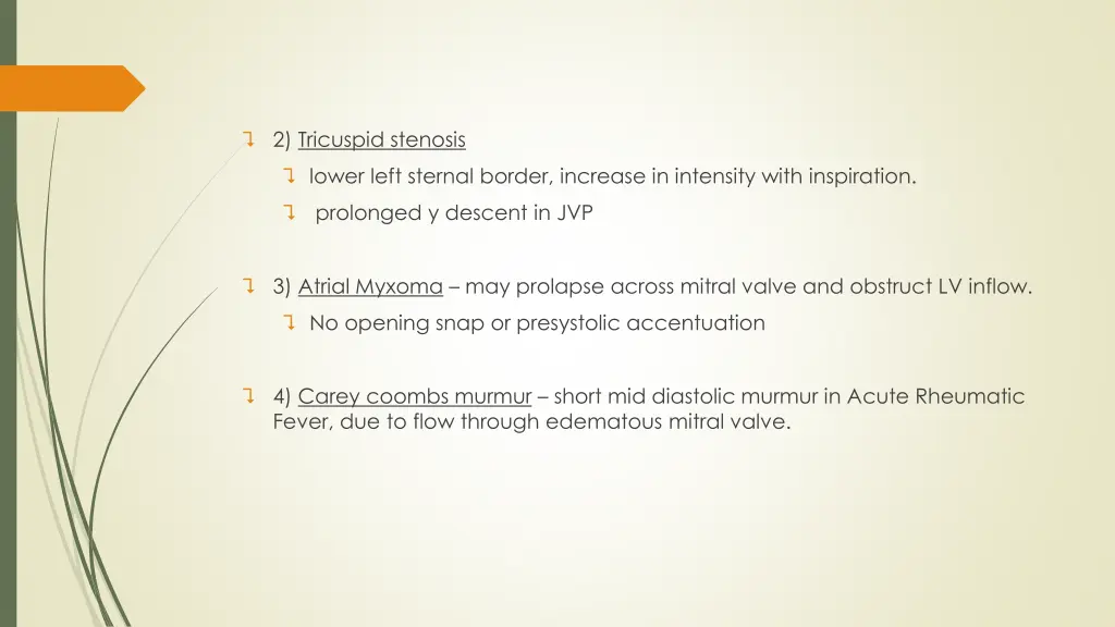 2 tricuspid stenosis