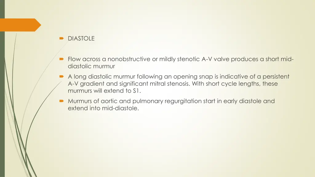 diastole