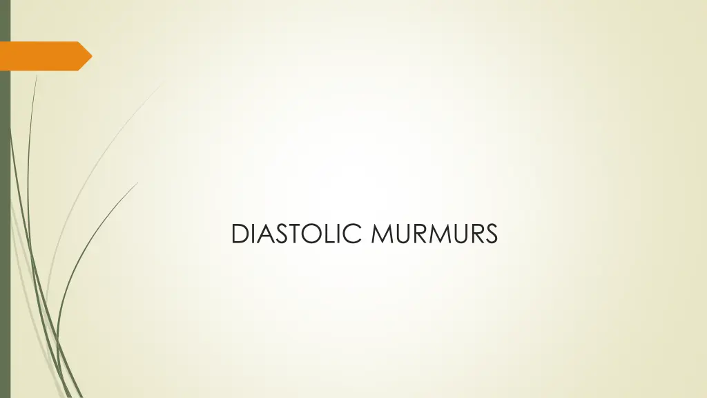 diastolic murmurs