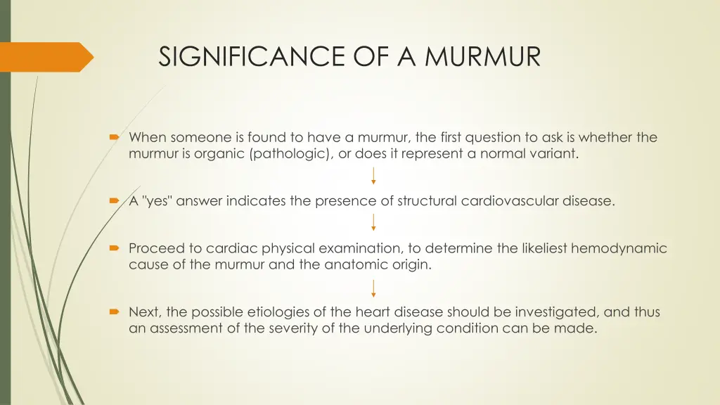 significance of a murmur