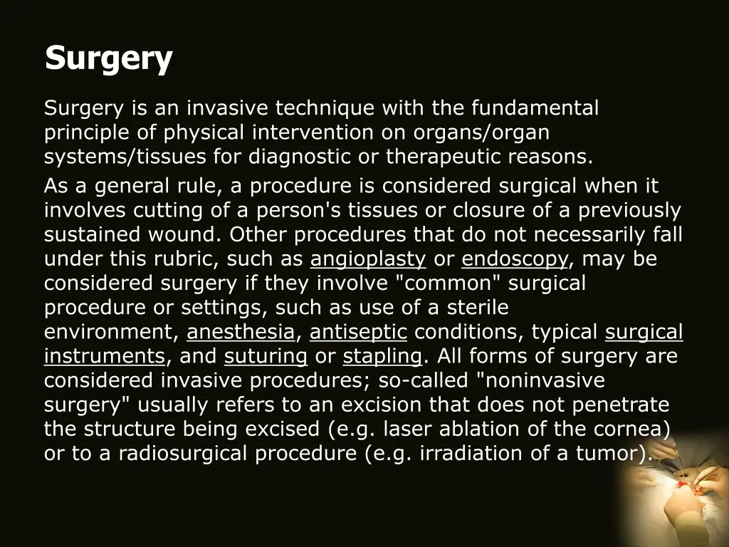 surgery