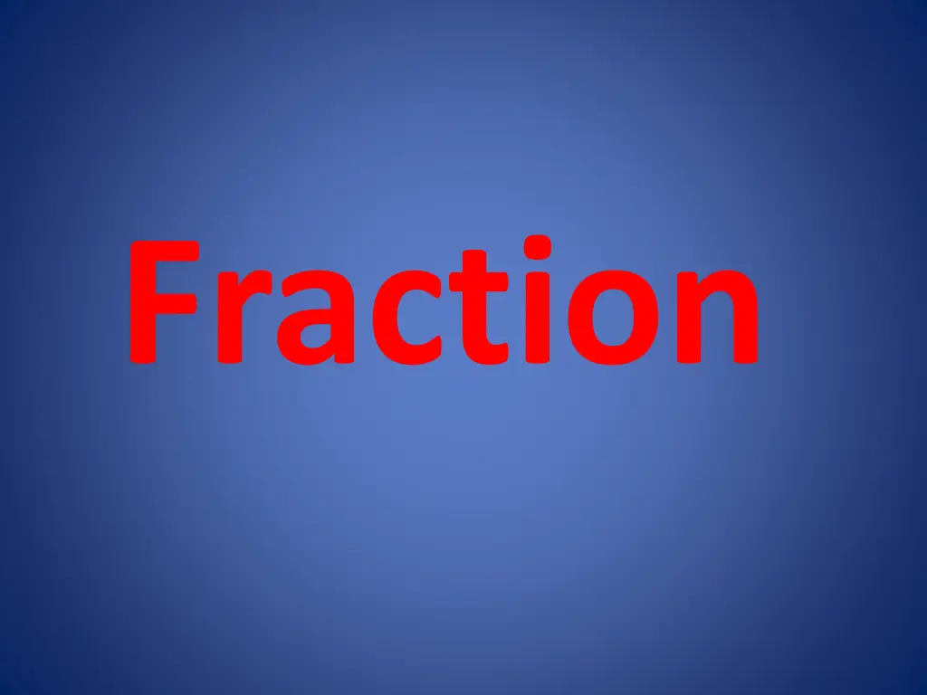 fraction