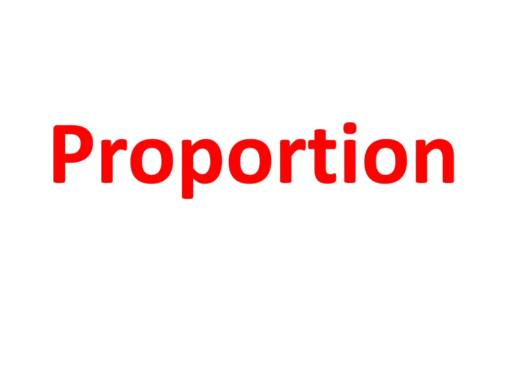 proportion 1
