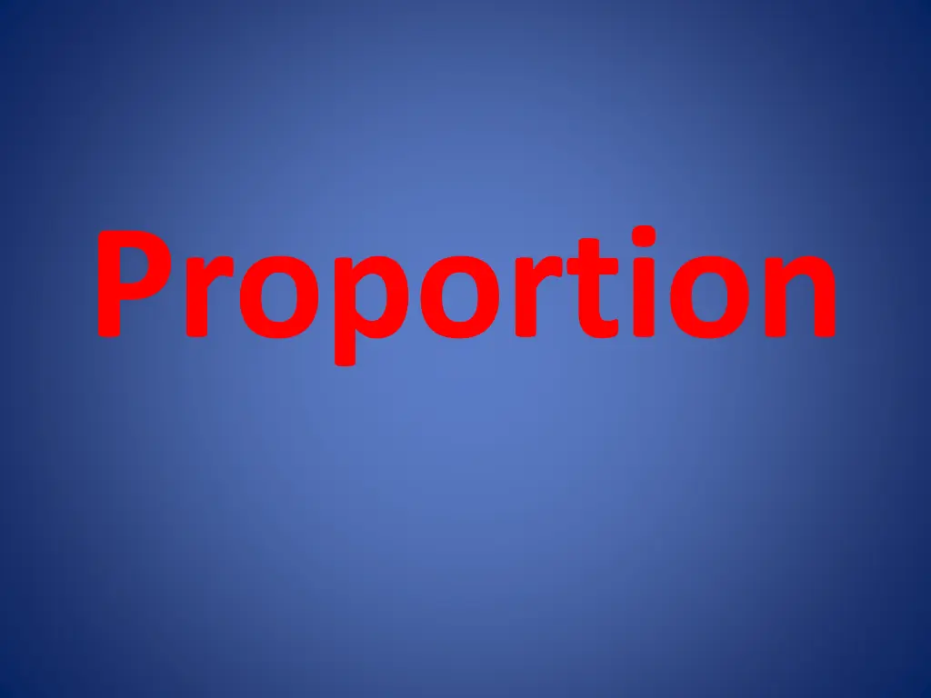 proportion