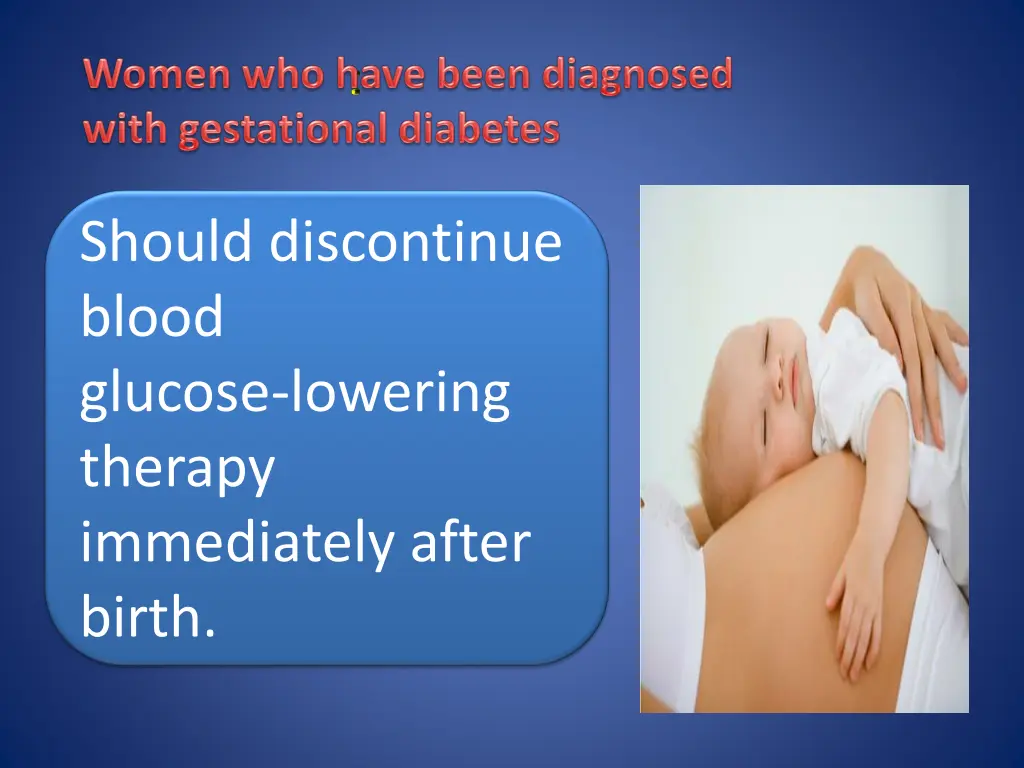 should discontinue blood glucose lowering therapy
