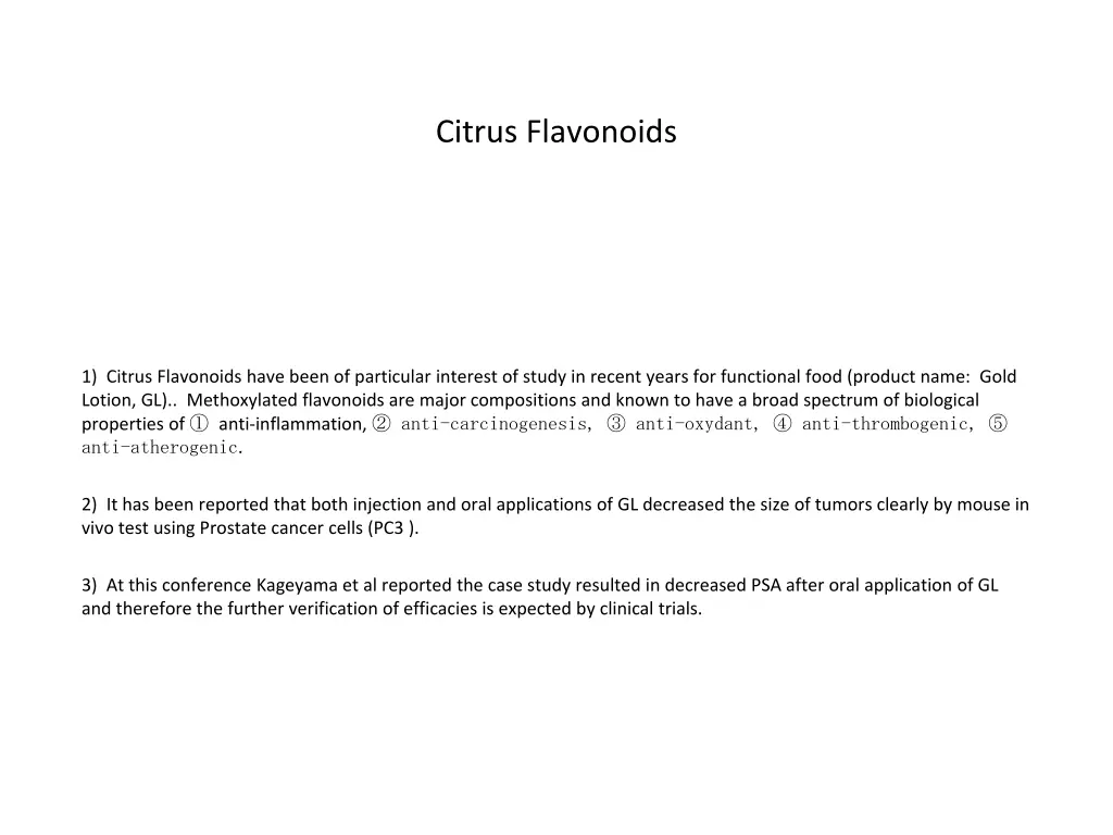 citrus flavonoids