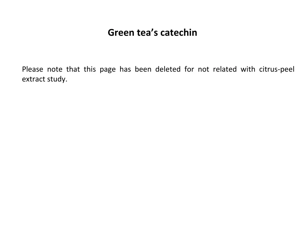 green tea s catechin