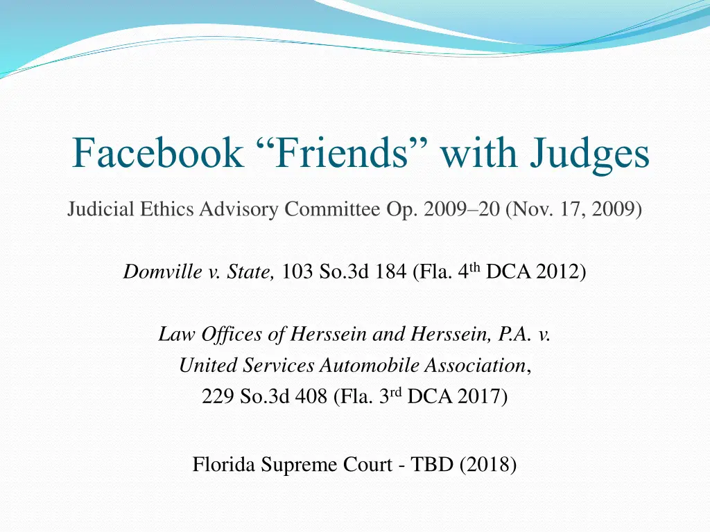 facebook friends with judges
