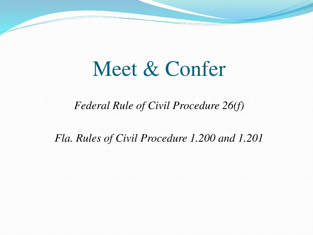 meet confer