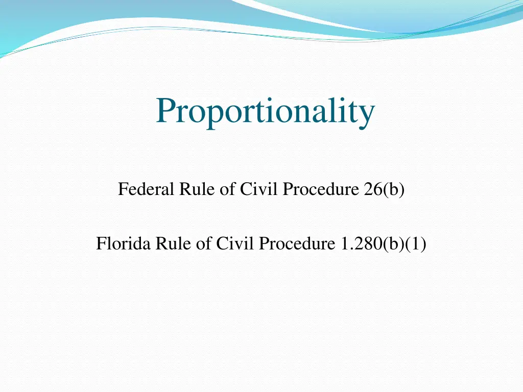 proportionality