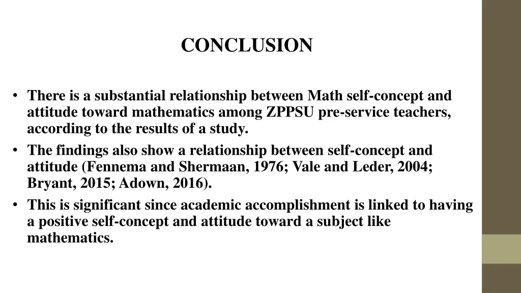 conclusion