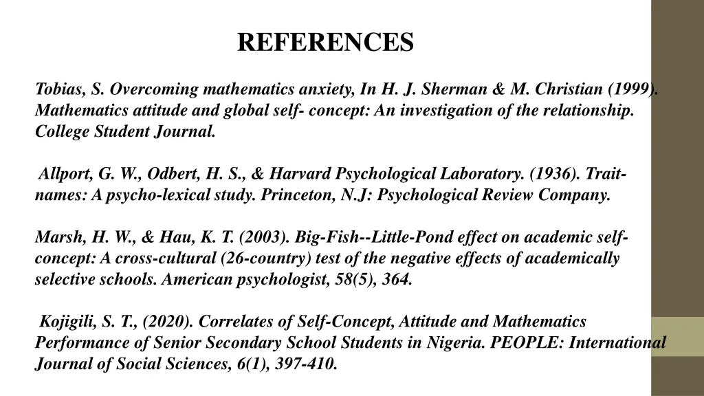 references