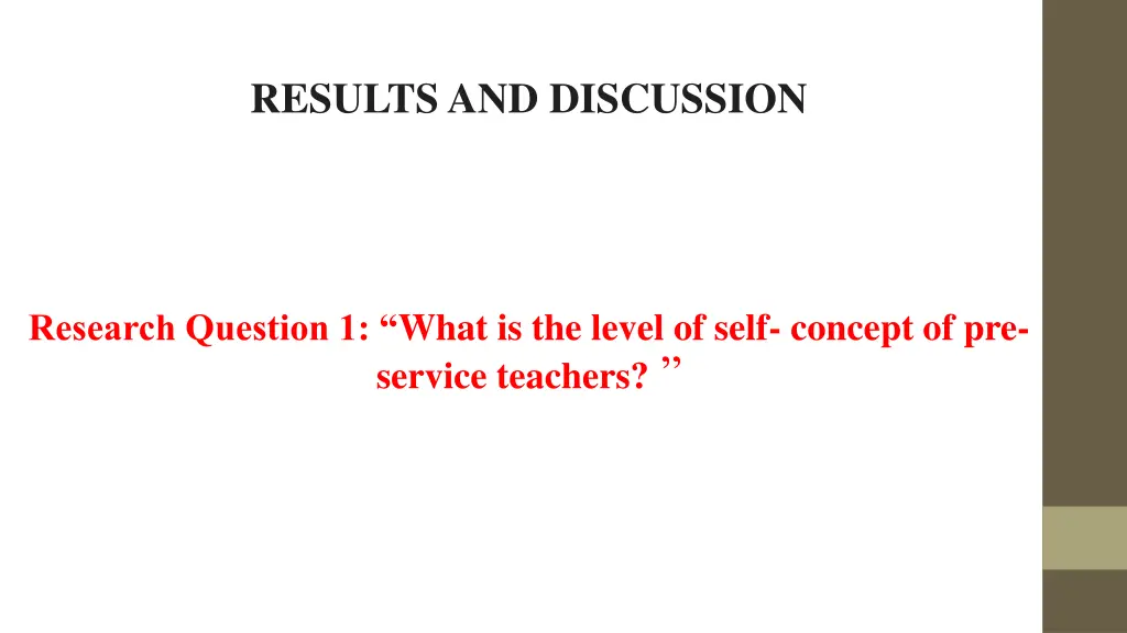 results and discussion