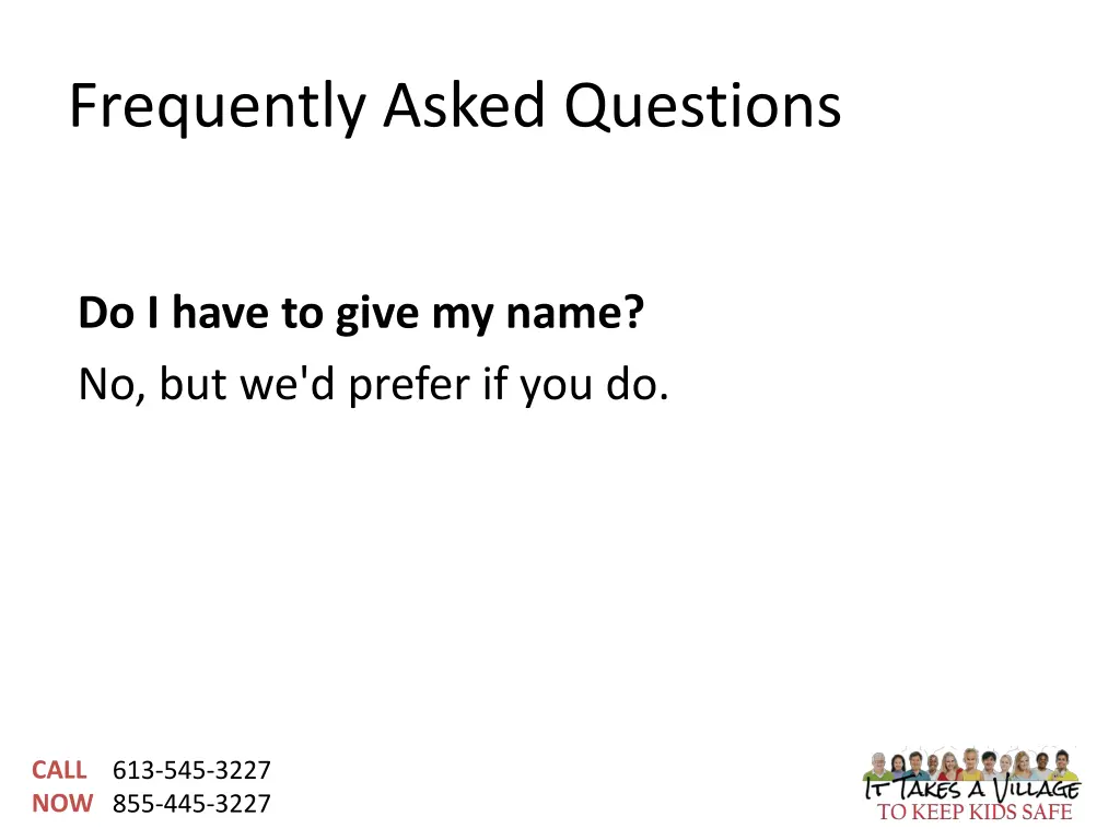 frequently asked questions