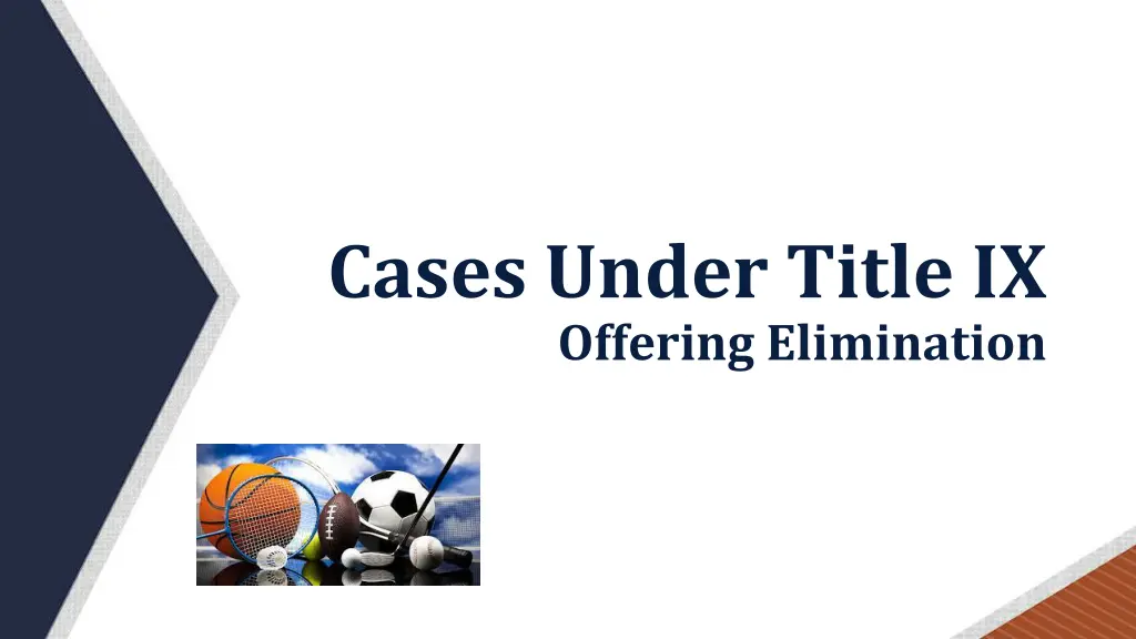 cases under title ix offering elimination