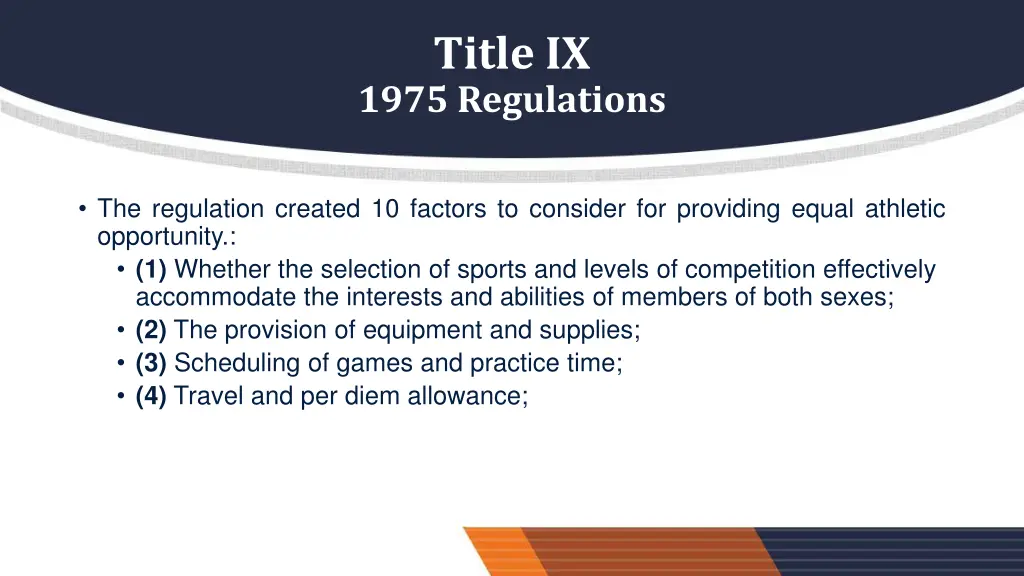 title ix 1975 regulations 1