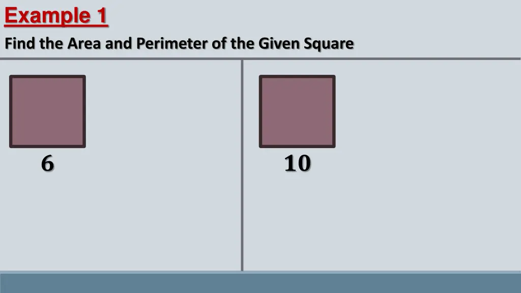 example 1 find the area and perimeter