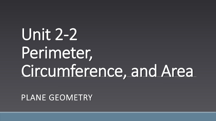 unit 2 unit 2 2 2 perimeter perimeter