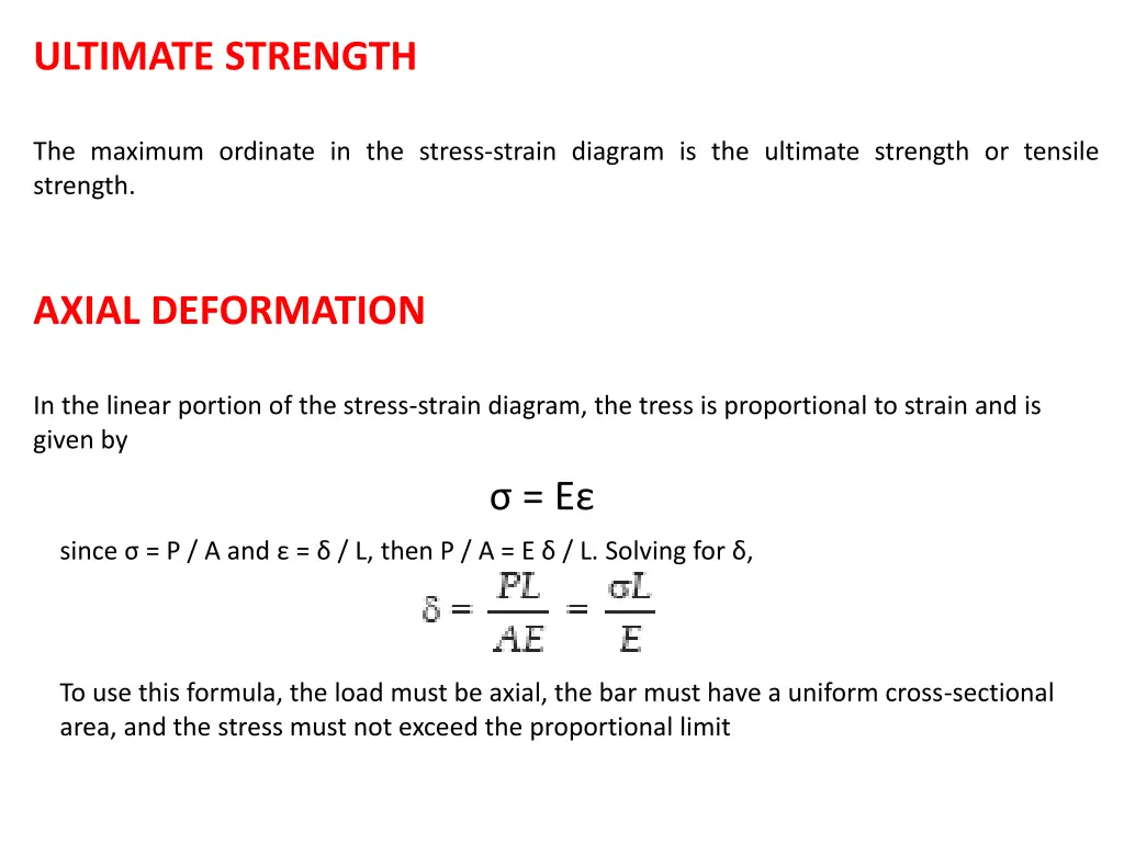 ultimate strength