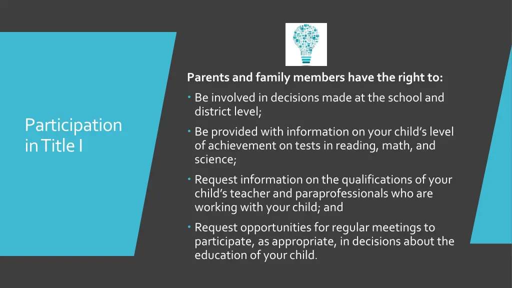 parents and family members have the right