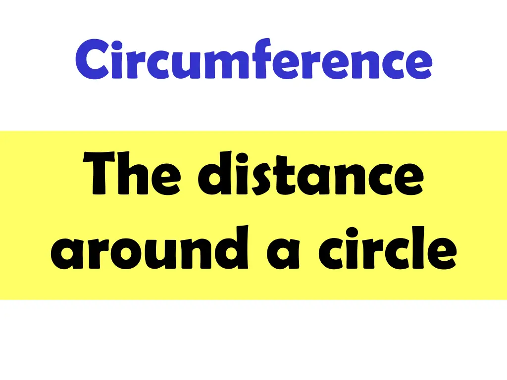 circumference