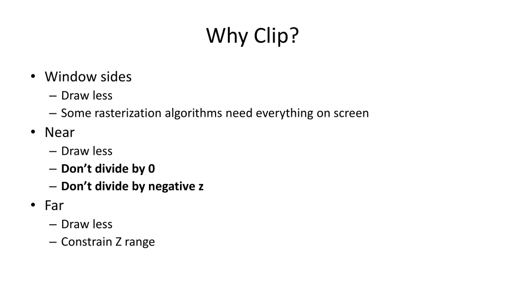 why clip