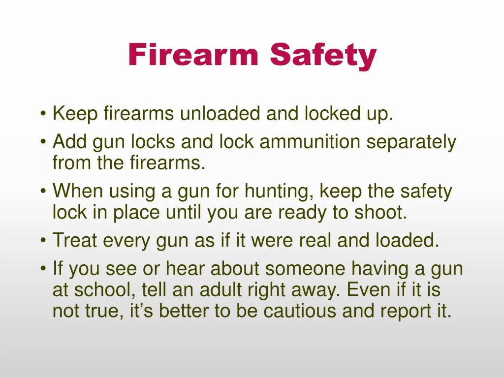 firearm safety