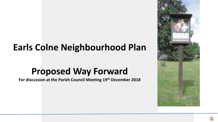 earls colne neighbourhood plan