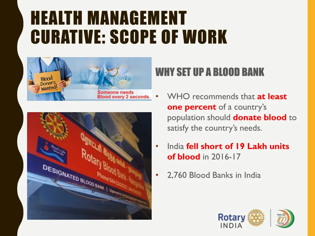 health management curative scope of work