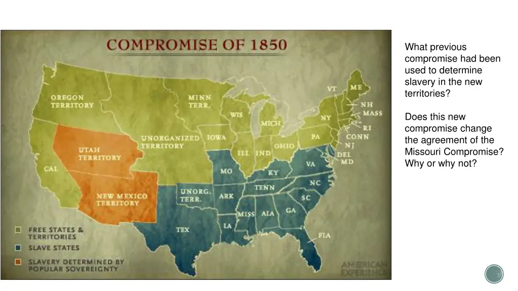 what previous compromise had been used