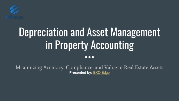 depreciation and asset management in property