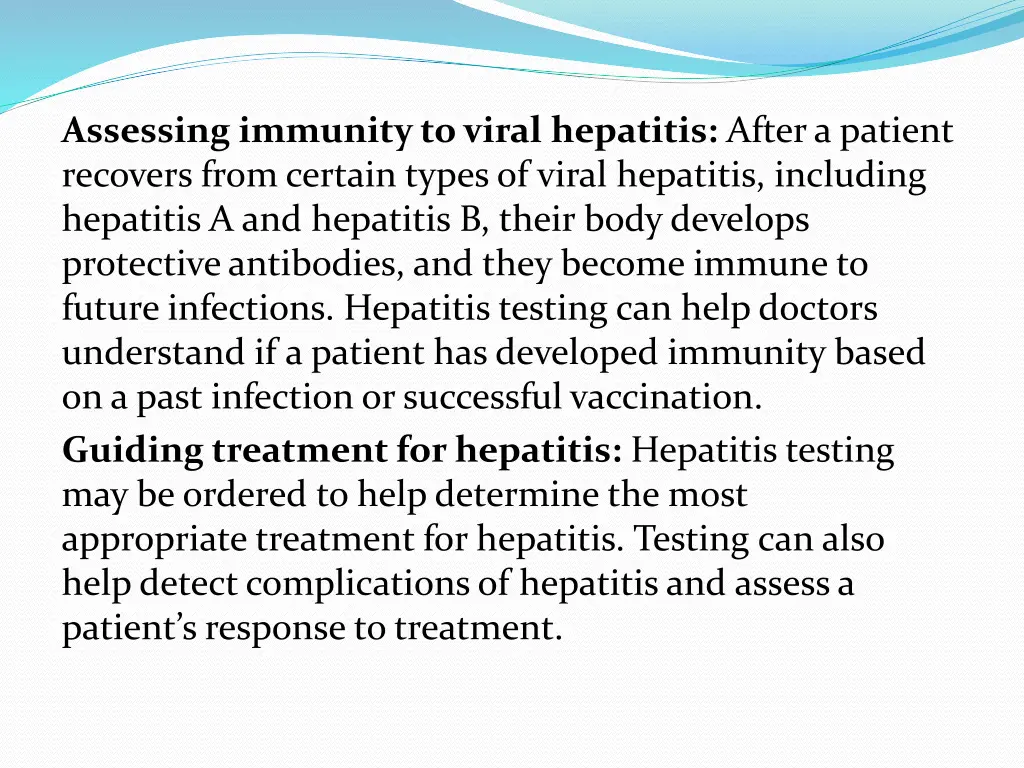 assessing immunity to viral hepatitis after