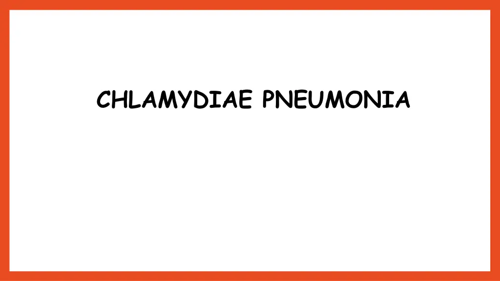 chlamydiae pneumonia