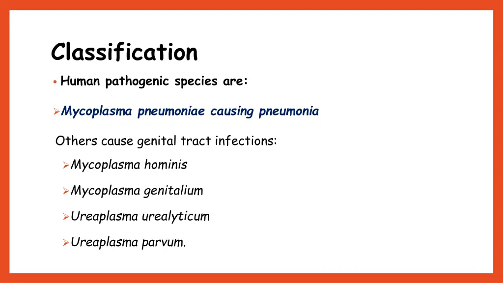 classification human pathogenic species are