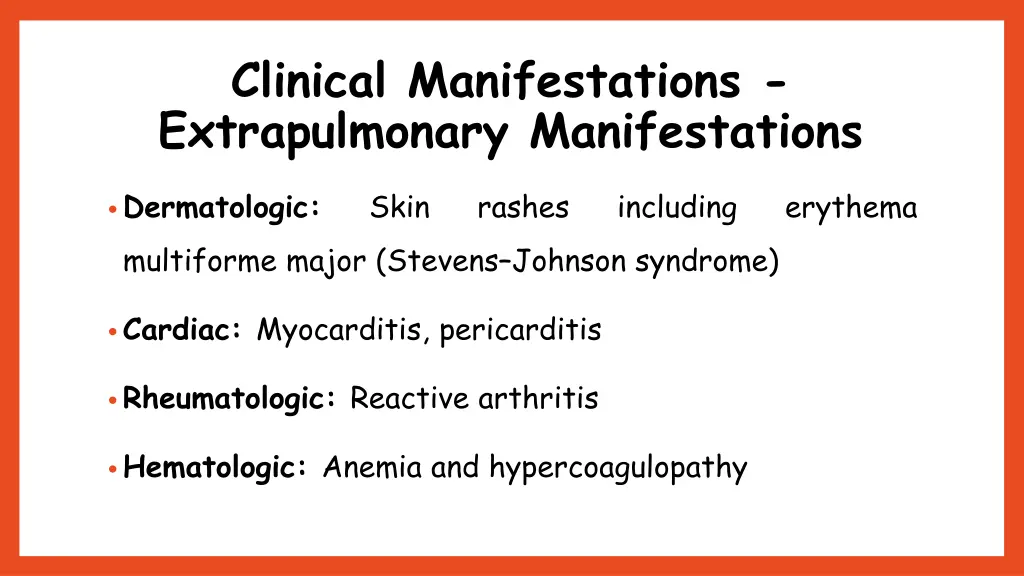 clinical manifestations extrapulmonary 1