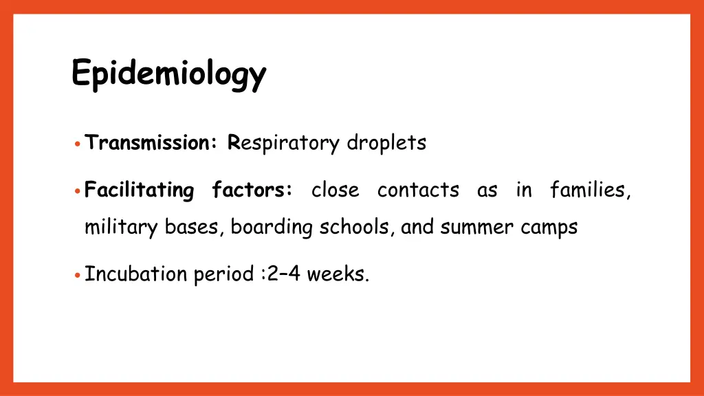 epidemiology
