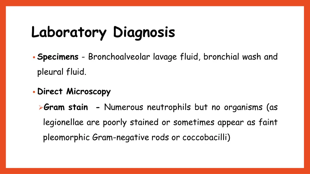 laboratory diagnosis