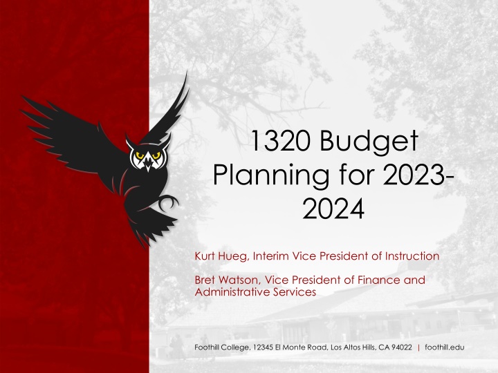 1320 budget planning for 2023 2024