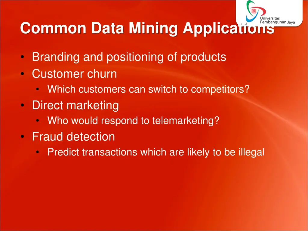 common data mining applications 1