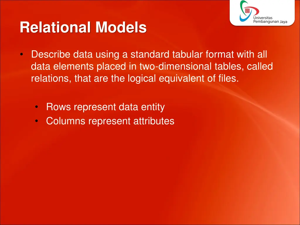 relational models