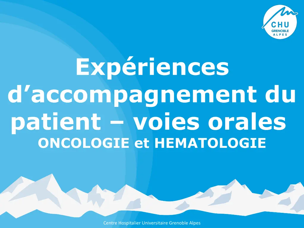 exp riences d accompagnement du patient voies