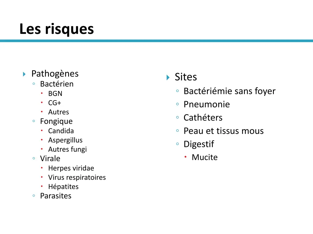les risques