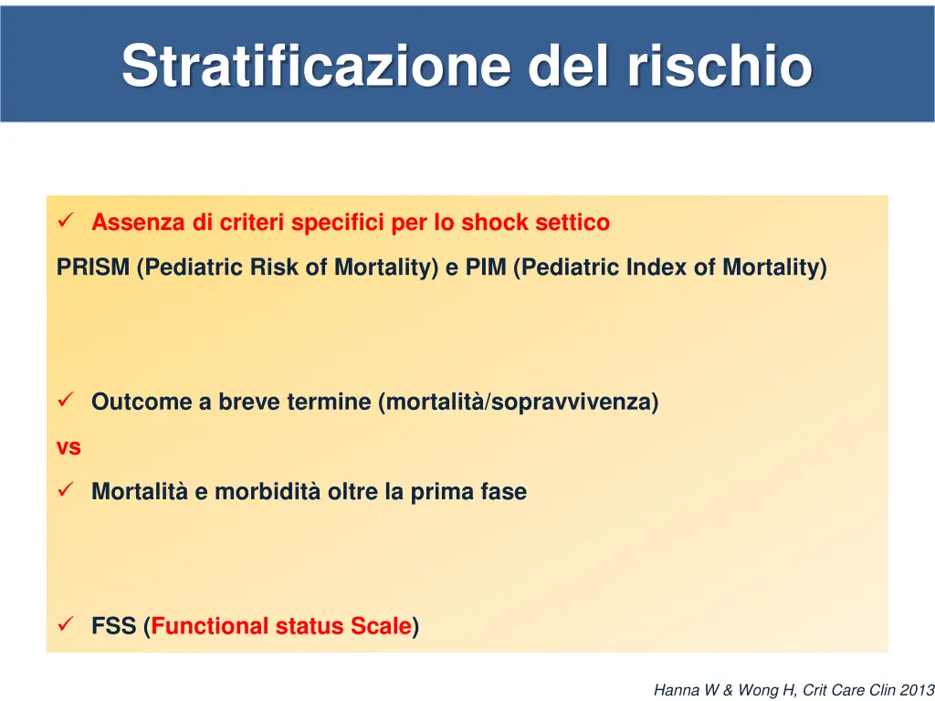 stratificazione del rischio