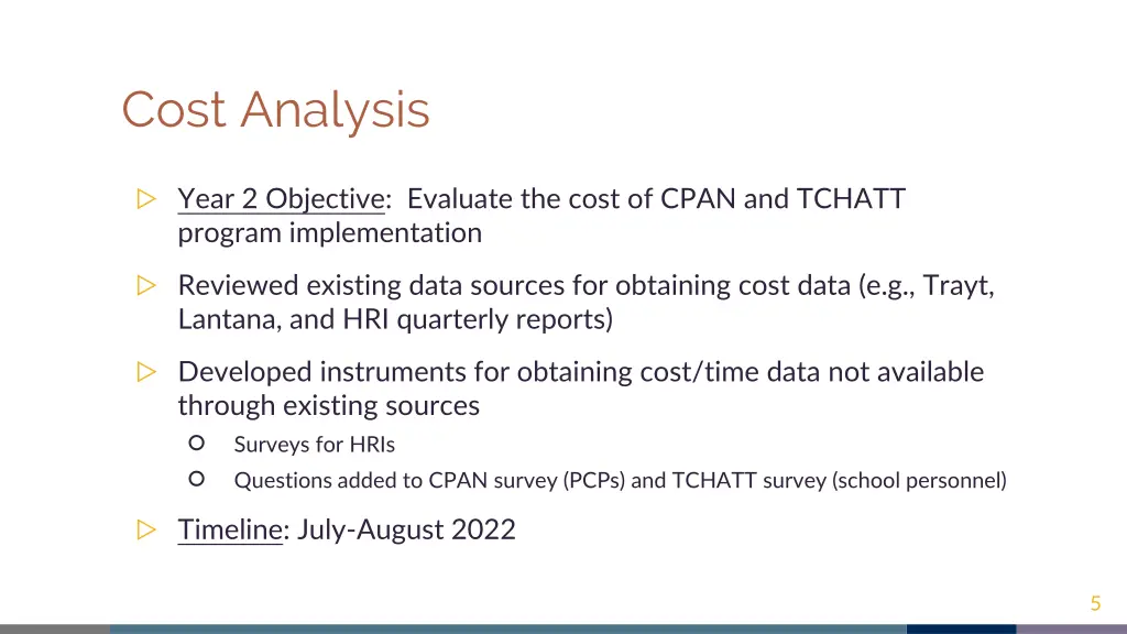 cost analysis