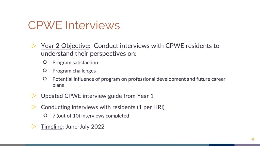 cpwe interviews