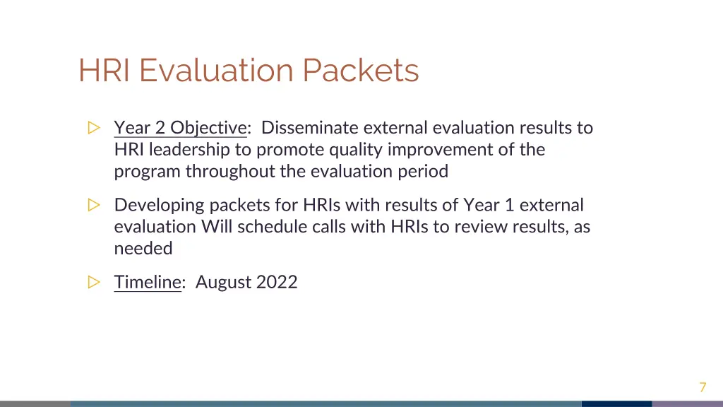 hri evaluation packets