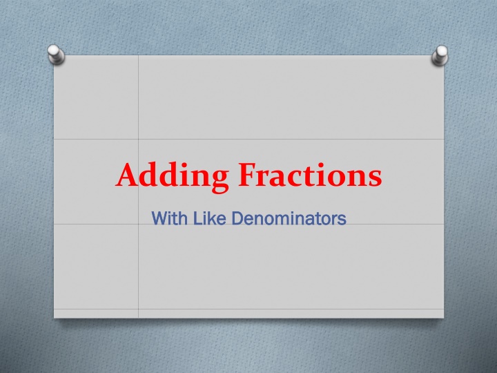 adding fractions