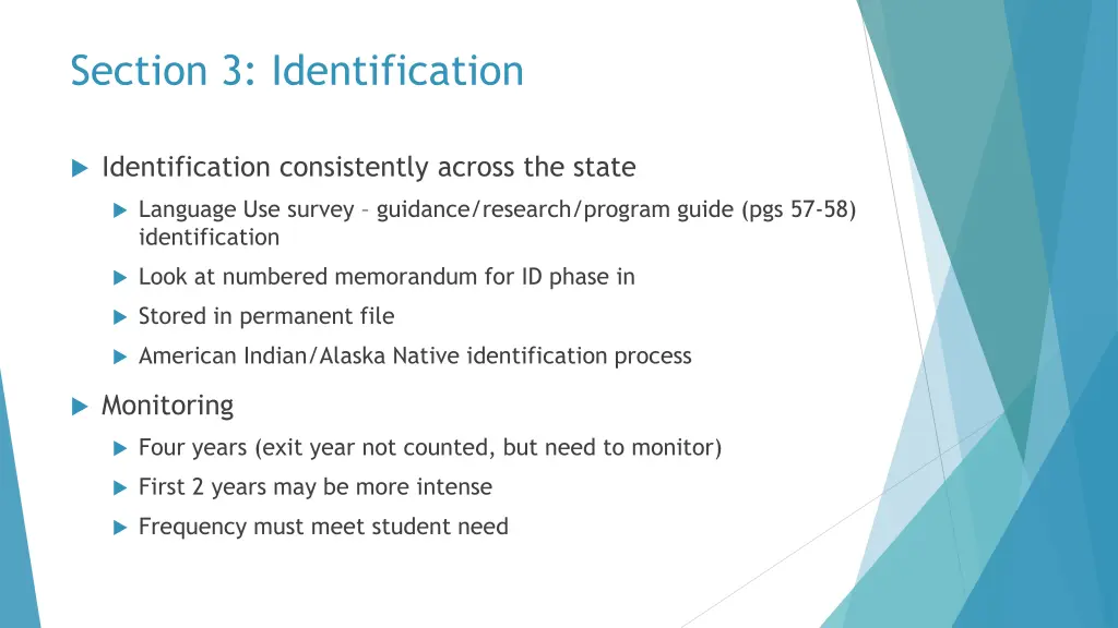 section 3 identification