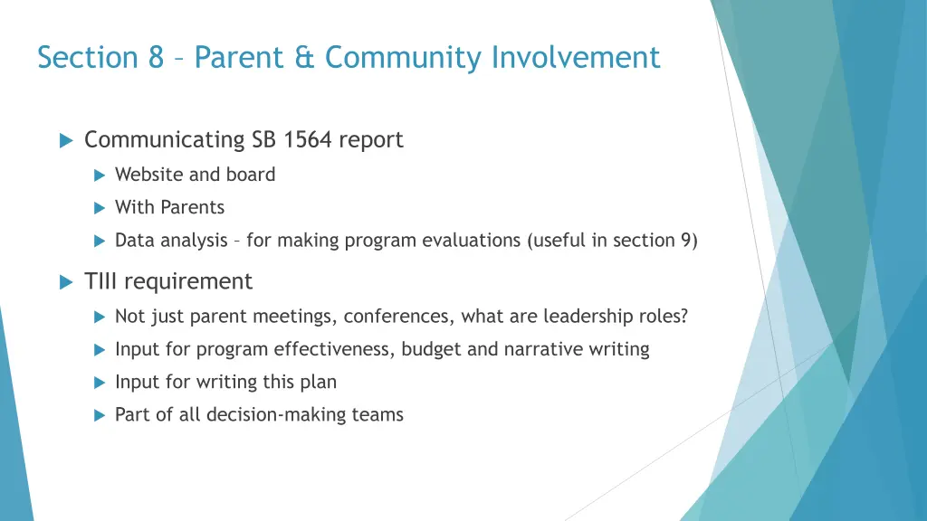 section 8 parent community involvement