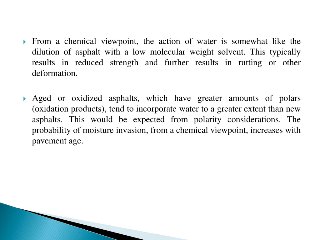 from a chemical viewpoint the action of water